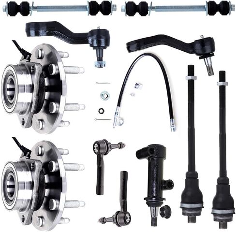 11PCS Front Suspension Kit Wheel Hub Tie Rod Sway Bar fit 2002-2006 for Cadillac Escalade 2002-2006 for Chevy Avalanche 1500 1999-2006 for Chevy Silverado 1500 2000-2006 for Chevy Suburban 1500 in Saudi Arabia
