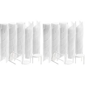 ZEAYEA 600 Pcs Pizza Saver Stand, Plastic Tabletop Pizza Tripod Stack, Disposable White Pizza Saver for Restaurant Container, Catering Boxes and Food Take Out in Kuwait