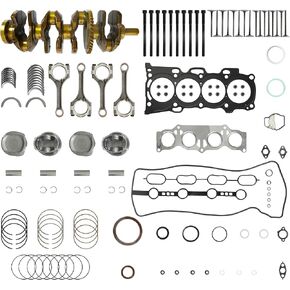 2AZ-FE Engine Rebuild Kit with Crankshaft Connecting Rods Main Rod Bearings Piston Head Gasket Set Fit For Toyota Highlander RAV4 Corolla XRS Matrix S for Scion tC xB 16V DOHC 2.4L 2001-2015 in Saudi Arabia