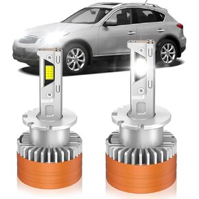 Fit for Dodge 2015-2023 Challenger 2011-2020 Charger 2013-2016 Dart Xenon HID Light Replacement, 24000LM 600% Brightness D3S HID Bulbs, 6000K Cool White, Pack of 2 in Kuwait