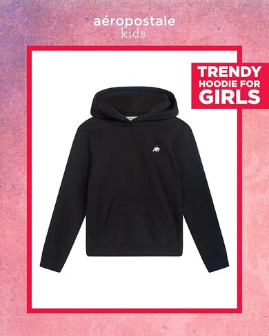 AEROPOSTALE Girls' Hoodie - Soft Cotton Blend Fleece Pullover Hoodie with Front Pockets - Trendy Sweatshirts for Girls (7-16) in Kuwait