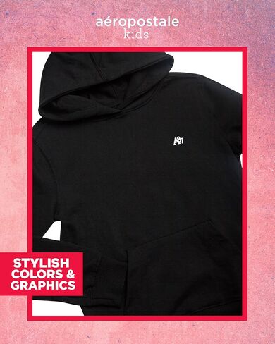 AEROPOSTALE Girls' Hoodie - Soft Cotton Blend Fleece Pullover Hoodie with Front Pockets - Trendy Sweatshirts for Girls (7-16) in Kuwait