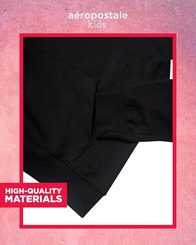 AEROPOSTALE Girls' Hoodie - Soft Cotton Blend Fleece Pullover Hoodie with Front Pockets - Trendy Sweatshirts for Girls (7-16) in Kuwait