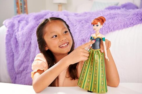 Mattel Disney Frozen Toys, Singing Anna Doll in Signature Clothing, Sings “for The First Time in Forever" from The Disney Movie Frozen, Gifts for Kids in Saudi Arabia