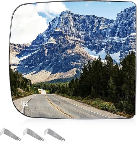 Passenger Right Side Heated Mirror Glass Fits for 2009-2019 Dodge Ram 1500, 2010-19 2500 3500 4500 5500 for 68067726AA Only for Towing Type Mirror in Saudi Arabia