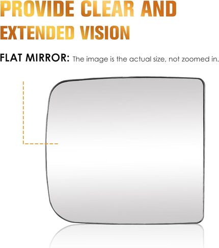 Passenger Right Side Heated Mirror Glass Fits for 2009-2019 Dodge Ram 1500, 2010-19 2500 3500 4500 5500 for 68067726AA Only for Towing Type Mirror in Saudi Arabia