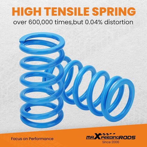 maXpeedingrods Coilovers for Tesla model 3 2017+ AWD, 24 Level Damper Adjustable Coilovers Suspension Kit Strut, Height Adjustable T6 Upgraded Lowering Kits, Blue in Saudi Arabia
