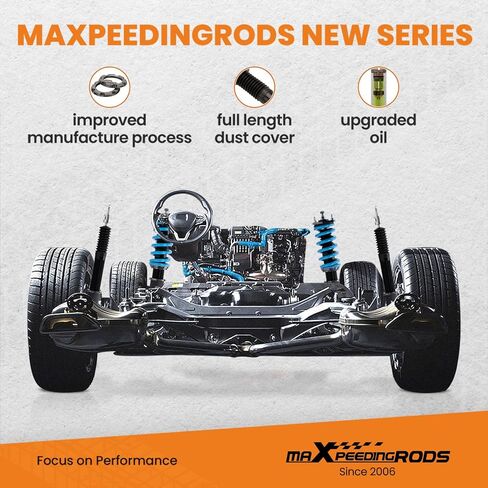 maXpeedingrods Coilovers for Tesla model 3 2017+ AWD, 24 Level Damper Adjustable Coilovers Suspension Kit Strut, Height Adjustable T6 Upgraded Lowering Kits, Blue in Saudi Arabia