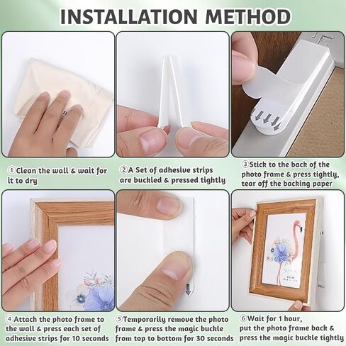 flintronic Large Picture Hanging Strips Heavy Duty, 36 Pairs(72 Strips) Sticky Picture Hangers, Damage Free Adhesive Mounting Strip Without Nails, for Pictures Frames Mirrors Wall Hanger in Saudi Arabia