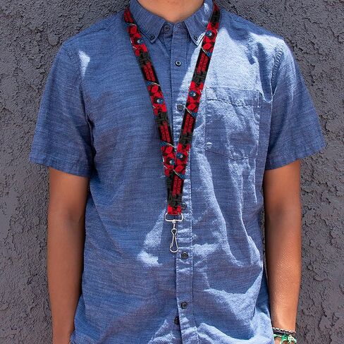 Buckle-Down Transformers Lanyard, Transformers Generations Optimus Prime and Autobot Icon Black, Elastic in Saudi Arabia