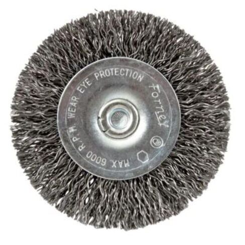 فرشاة بعجلات سلكية 72733 من فورني، خشنة ومكشكشة بطول 0.63 سم in Kuwait