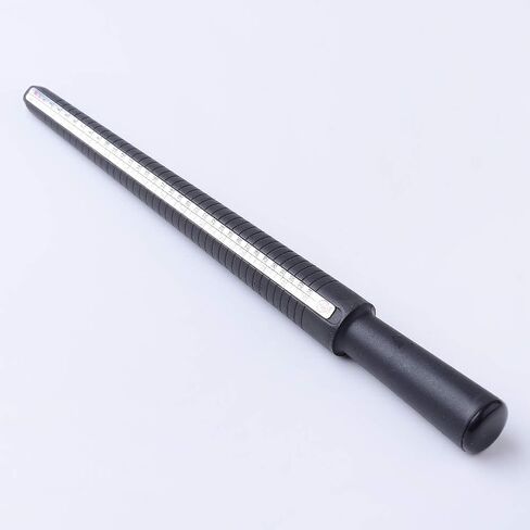 1Pcs 4 Types Measuring Size Plastic Ring Size Sticks, Black Ring Mandrel, American Japanese European Rings Size Reusable Finger Size Gauge for Ring Repair, 265x12~24mm in Saudi Arabia
