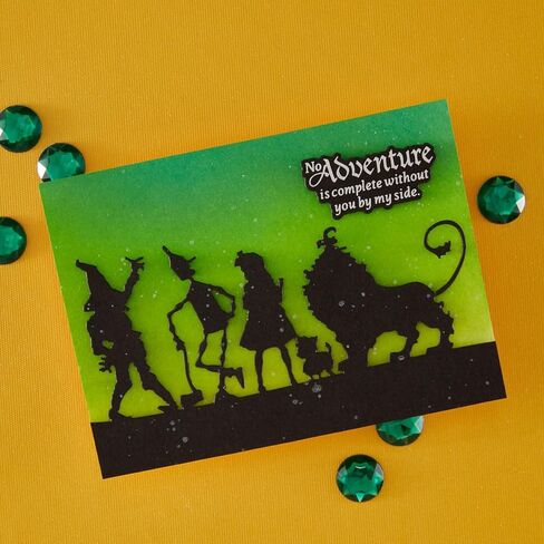 حزمة رسم Spellbinders 45 Wonder of Oz - قالب Oz Silhouette، رسم 45 نقل مطاطي، حزمة مجموعة 8 × 8 (24 ورقة مزدوجة الجوانب)، ملصقات البطاقات وتشكيلة Ephemera in Saudi Arabia