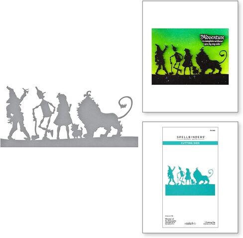 حزمة رسم Spellbinders 45 Wonder of Oz - قالب Oz Silhouette، رسم 45 نقل مطاطي، حزمة مجموعة 8 × 8 (24 ورقة مزدوجة الجوانب)، ملصقات البطاقات وتشكيلة Ephemera in Saudi Arabia