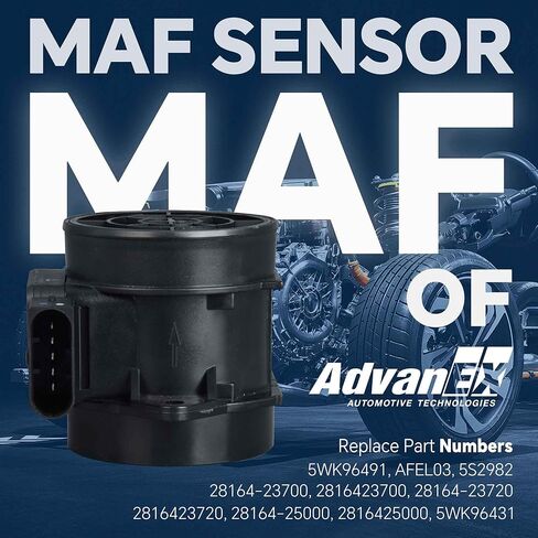 28164-23700 مستشعر تدفق الهواء الشامل MAF متوافق مع Hyundai Accent/Tiburon/Sonata/Elantra/Tucson Kia Optima/Rio/Rio5/Rondo/Spectra/Spectra5/Sportage يستبدل 28164-25000 5WK96491 in Saudi Arabia