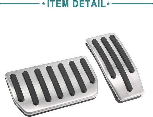 ACROPIX Car Brake Gas Foot Pedal Pads Accelerator Pedal Covers Fit for Tesla S - Pack of 1 Silver Tone in Saudi Arabia