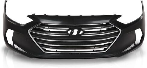 Front Bumper Cover Grille Set Compatible with Hyunadi Elantra 2017-2018 Black in Saudi Arabia