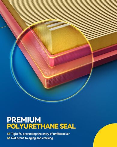 فلتر هواء المحرك PHILTOP، EAF049 (CA10835) بديل لـ 4Runner V6 (2010-2021)، GX460 V8 (2010-2021)، FJ Cruiser V6 (2010-2014)، تحسين أداء المحرك in Saudi Arabia
