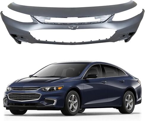 Primered Front Bumper Cover Fascia without Sensor Holes Replacement for Malibu 2016 2017 2018 in Saudi Arabia
