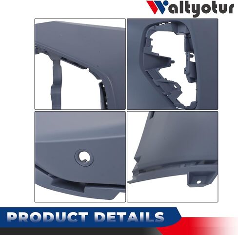 waltyotur Primed Plastic Front Bumper Cover Replacement for Escape 2023 2024 with Park Sensor Holes in Saudi Arabia