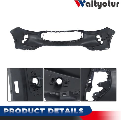waltyotur Primed Plastic Front Bumper Cover Replacement for Escape 2023 2024 with Park Sensor Holes in Saudi Arabia