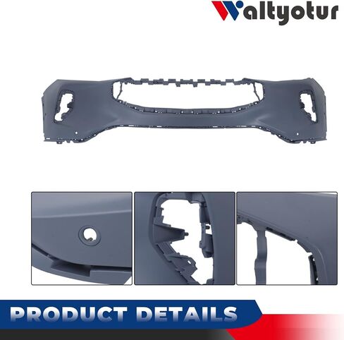 waltyotur Primed Plastic Front Bumper Cover Replacement for Escape 2023 2024 with Park Sensor Holes in Saudi Arabia