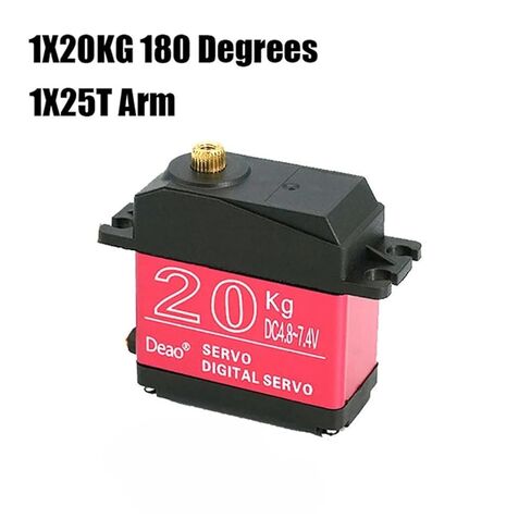 20 كجم 25 كجم 30 كجم 35 كجم سيرفو 180 درجة 270 درجة عزم دوران عالي أجهزة رقمية ميتال جير 25 طن (30 كجم-180) in Saudi Arabia