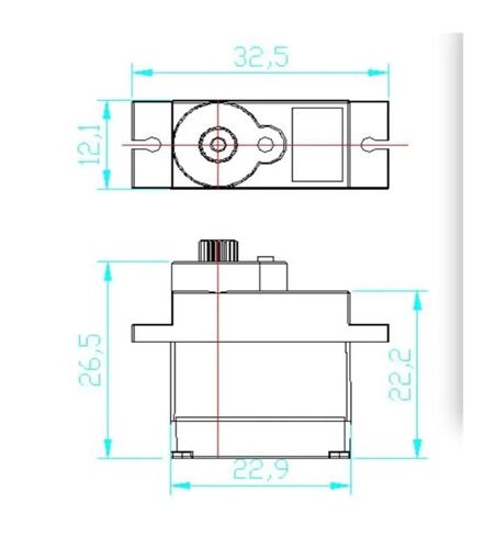 4 FS90R 9g servo Light Remote Control Motors in Saudi Arabia