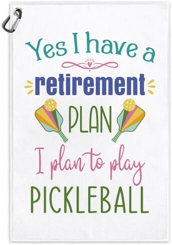 It's A Good Dady to Play Pickleball Printed Microfiber Pickleball Towel with Clip, Pickleball Gifts for Pickleball Fan Dad Mom, Mother's Day Birthday Gifts, Golf Accessories for Men Women in Saudi Arabia