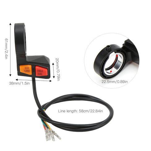 Electric Scooter Drive Switch,Handlebar Control Switch Low High Speed Single Dual Drive Eco Turbo Mode for ATV Scooter Electric Motorcycle in Saudi Arabia