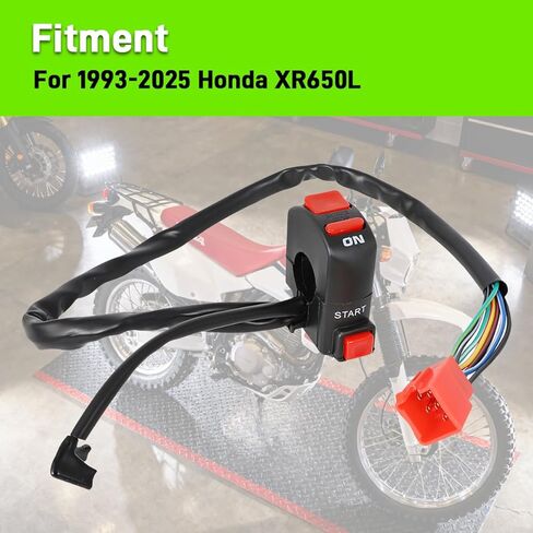 AUTOVIC Kill Switch Engine Start Stop On/Off for Honda XR650L 1993-2025, Replace for 35130-MY6-A91 in Saudi Arabia