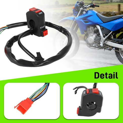 AUTOVIC Kill Switch Engine Start Stop On/Off for Honda XR650L 1993-2025, Replace for 35130-MY6-A91 in Saudi Arabia