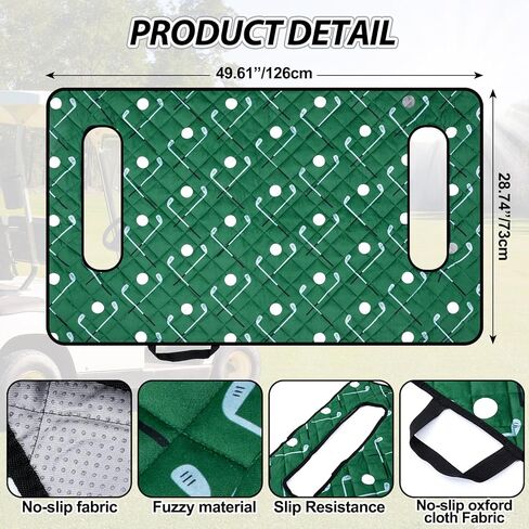 Golf Cart Seat Cover Golf Cart Seat Blanket Winter Warm Golf Cart Accessories Waterproof Washable Travel Sports Golf Cart Cushion Cover for Golf 2 Person Seats Club Car in Saudi Arabia