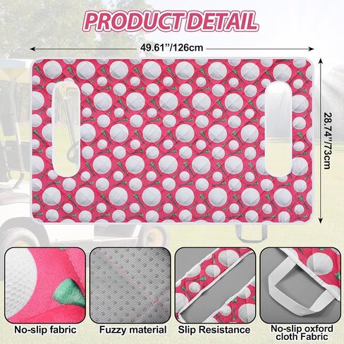 Golf Cart Seat Cover Golf Cart Seat Blanket Winter Warm Golf Cart Accessories Waterproof Washable Travel Sports Golf Cart Cushion Cover for Golf 2 Person Seats Club Car in Saudi Arabia