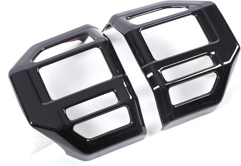 غطاء زر جانبي لسائق لوحة القيادة متوافق مع Toyota Land Cruiser Prado 250 J250 LC250 2024 2025، إكسسوارات داخلية باللون الأسود البيانو قطعتان in Kuwait