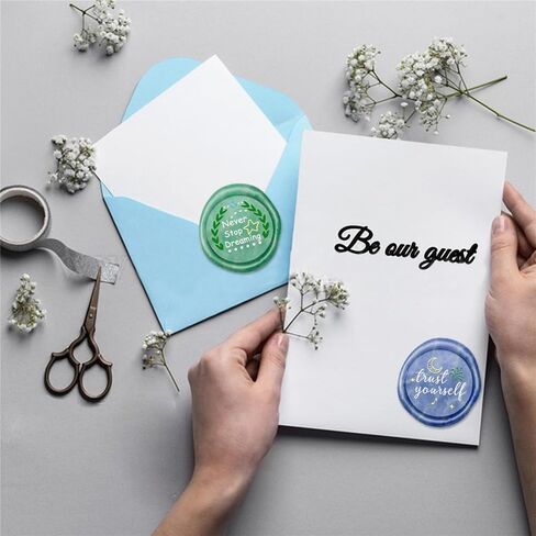Word Wax Seal Stamp Nothing is Impossible Brass Heads and A Wood Handle for Decorating Halloween Christmas Party Invitations Wine Packaging Greeting Cards Gifts DIY Card Making in Saudi Arabia