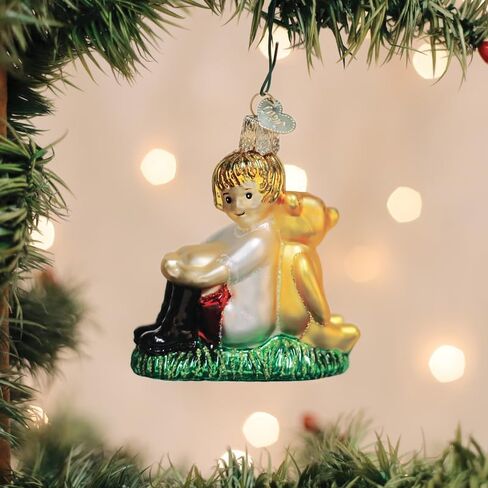 Old World Christmas Winnie The Pooh Glass Hanging Ornament in Saudi Arabia