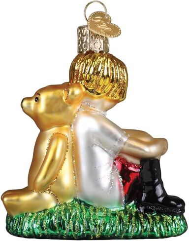 Old World Christmas Winnie The Pooh Glass Hanging Ornament in Saudi Arabia