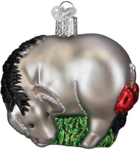 Old World Christmas Winnie The Pooh Glass Hanging Ornament in Saudi Arabia