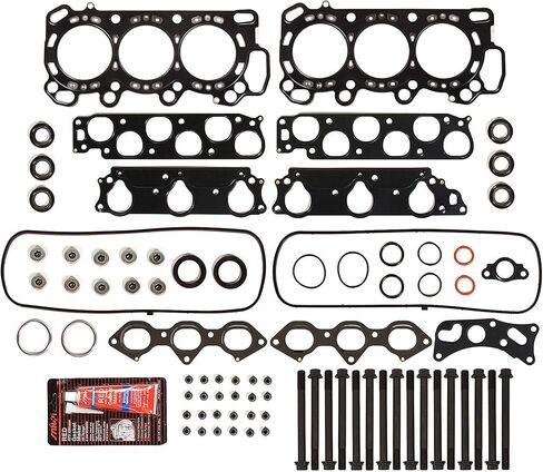 Evergreen HSHBIEV4024HP Head Gasket Set Intake Exhaust Valves Compatible with 97-02 Acura Honda 3.0L SOHC J30A1 in Saudi Arabia