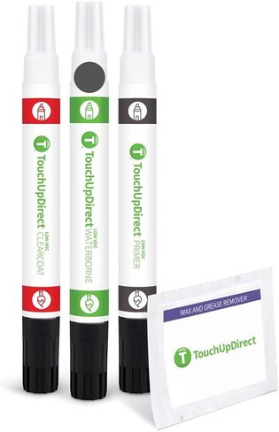 TouchUpDirect 25D Whitewater Pearl Mica Tricoat متوافق مع فرشاة طلاء Mazda Exact Match Touch Up - مجموعة أساسية in Kuwait