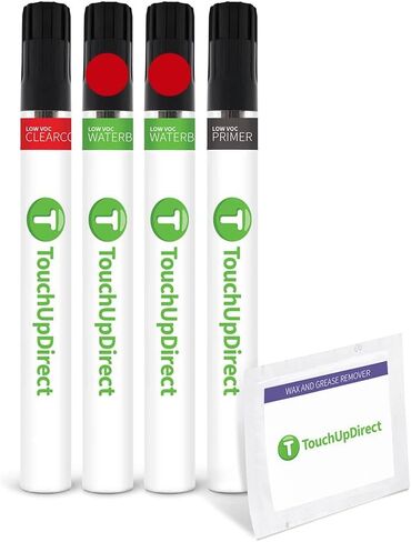 TouchUpDirect 25D Whitewater Pearl Mica Tricoat متوافق مع فرشاة طلاء Mazda Exact Match Touch Up - مجموعة أساسية in Kuwait