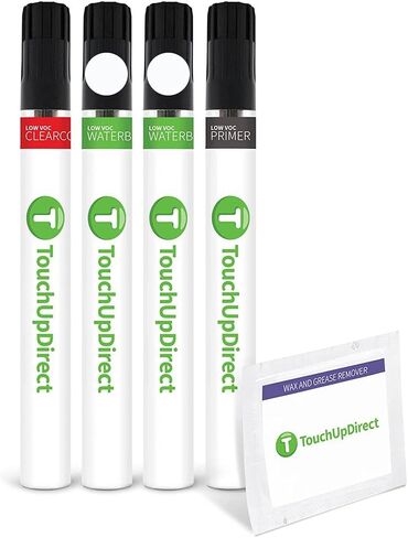 TouchUpDirect 25D Whitewater Pearl Mica Tricoat متوافق مع فرشاة طلاء Mazda Exact Match Touch Up - مجموعة أساسية in Kuwait