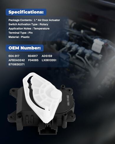 LUJUNTEC Blend Door Actuator Replaces 604-917 Replacement Heater Blend Door Levers Fit for Lexus for GS300 1997-2005, for Lexus for GS400 1998-2000, for Lexus for GS430 2001-2005 in Saudi Arabia