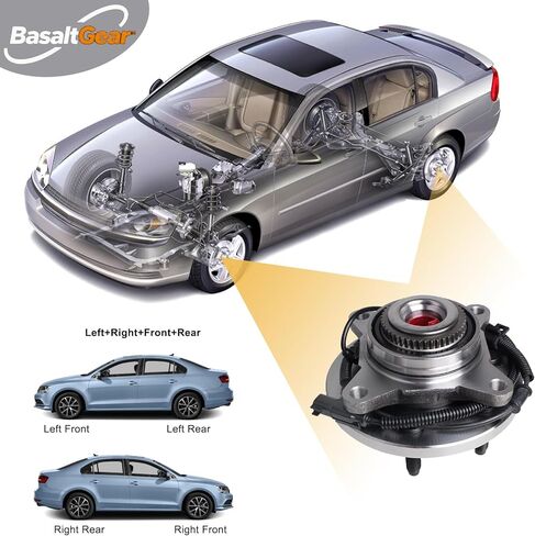 515142 Pair 2 Front Wheel Hub & Bearing Assembly for 2011-2014 Ford F-150 Expedition Lincoln Navigator (4WD / 4x4; Excluding Heavy Duty) in Kuwait