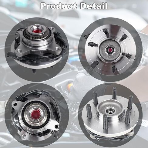 515142 Pair 2 Front Wheel Hub & Bearing Assembly for 2011-2014 Ford F-150 Expedition Lincoln Navigator (4WD / 4x4; Excluding Heavy Duty) in Kuwait