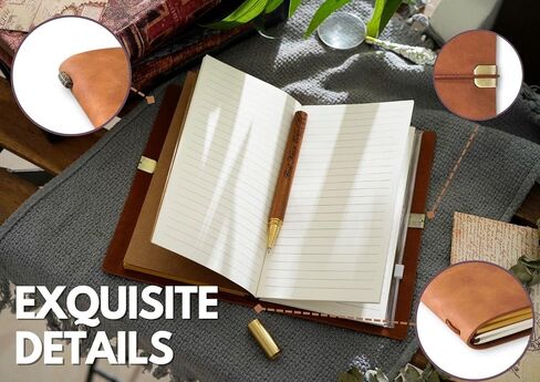 InnoBeta Niece Gifts from Auntie: Journal Notebook with Pen, Birthday Gift, Refillable Sketchbook, Travel Diary, Lined Planner, 7x5 Inches, Brown in Saudi Arabia