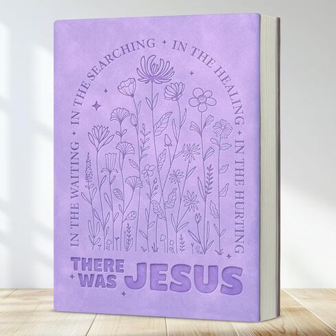 Christian Floral Notebook Journal for Women, Bible Gifts for Her Friends Coworker Boss, There Was Jesus 160 Pages Writing Notebook in Saudi Arabia