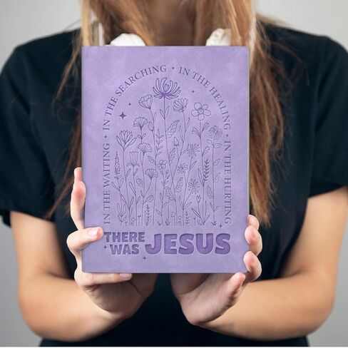 Christian Floral Notebook Journal for Women, Bible Gifts for Her Friends Coworker Boss, There Was Jesus 160 Pages Writing Notebook in Saudi Arabia