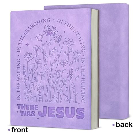 Christian Floral Notebook Journal for Women, Bible Gifts for Her Friends Coworker Boss, There Was Jesus 160 Pages Writing Notebook in Saudi Arabia